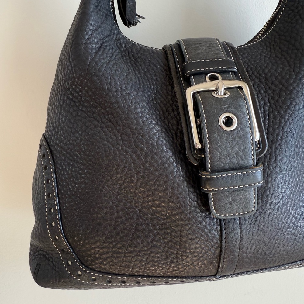 Coach Vintage Y2K Soho Buckle Hobo Bag 5054 - Black Pebbled Leather - Picture 7 of 15